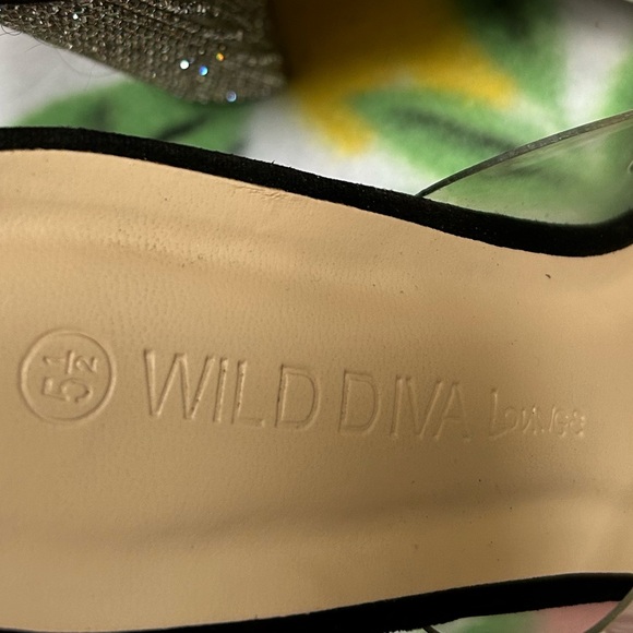 Wild Diva Embellished Rhinestone Heels - Picture 4 of 4